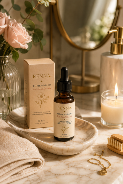 Aceite facial premium tocador ritual de belleza