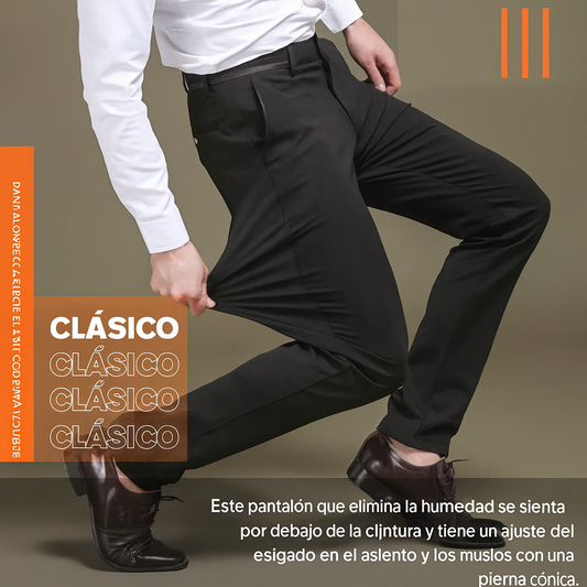 Stretch Men's😎Pantalon Clasico Elastico