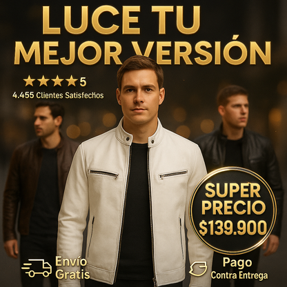 Chaqueta De Cuero Para Hombre