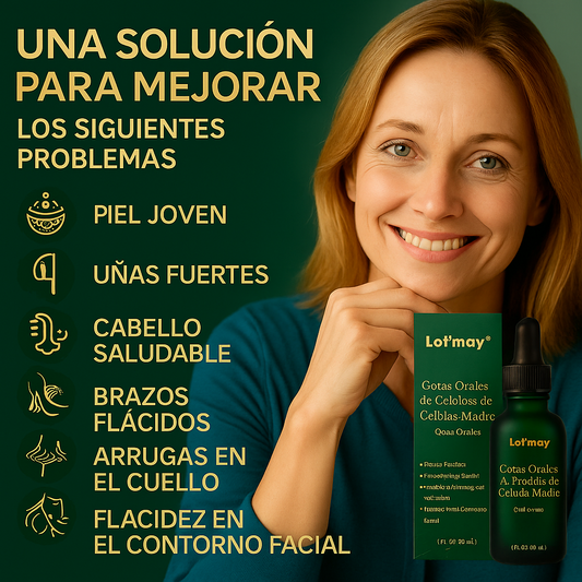 𝐿𝑜𝑡𝑚𝑎𝑦® 𝑆𝑡𝑒𝑚 𝐶𝑒𝑙𝑙 & 𝐶𝑜𝑙𝑙𝑎𝑔𝑒𝑛 𝑃𝑒𝑝𝑡𝑖𝑑𝑒 𝑂𝑟𝑎𝑙 𝐷𝑟𝑜𝑝𝑠  (Levanta y reafirma la piel flácida y reduce la formación de arrugas) 🌞