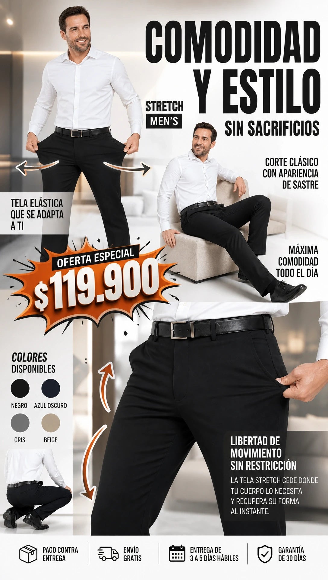 PANTALON CLASICO ELASTICO VIRAL DE TEMPORADA