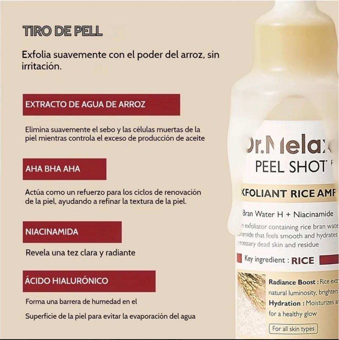 SKINPRO⭐⭐⭐⭐⭐Serum de arroz