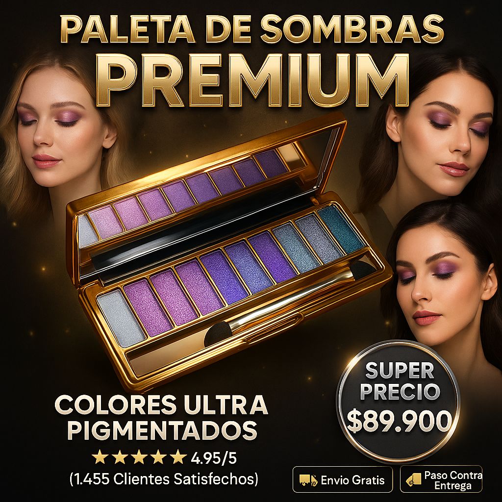 LushBeauty⭐⭐⭐⭐⭐Paleta de sombras glitter